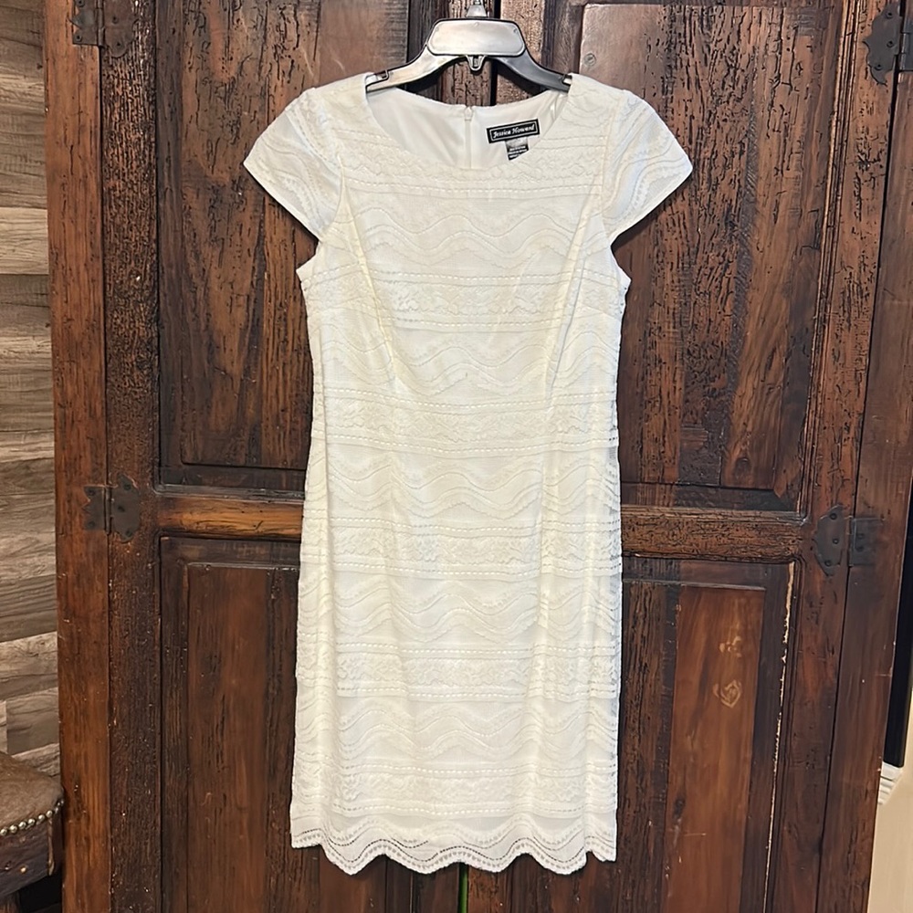 White lace dress only use once.